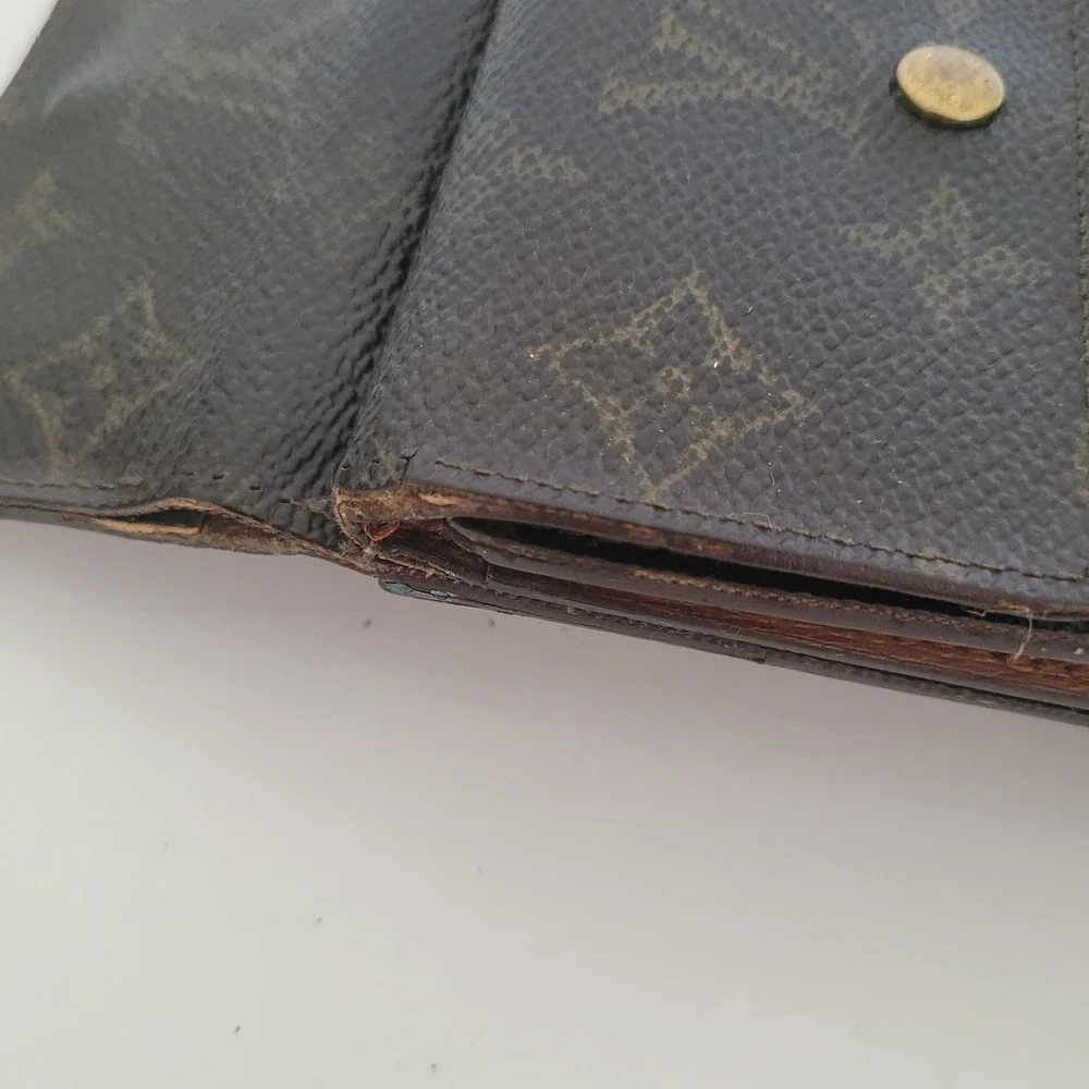 Louis Vuitton Monogram Canvas Portefeuille Billets Double Wallet MI0992 Brown - Picture 11 of 14